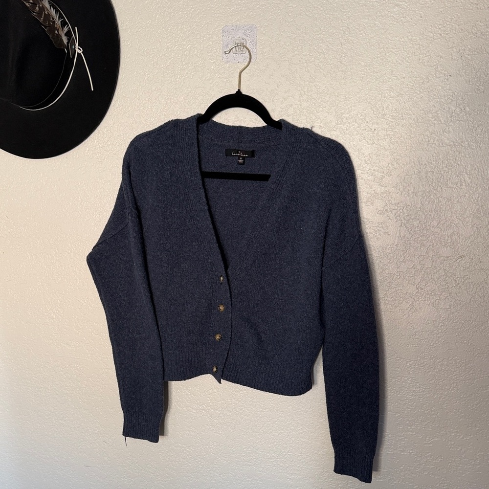 Love tree blue cardigan